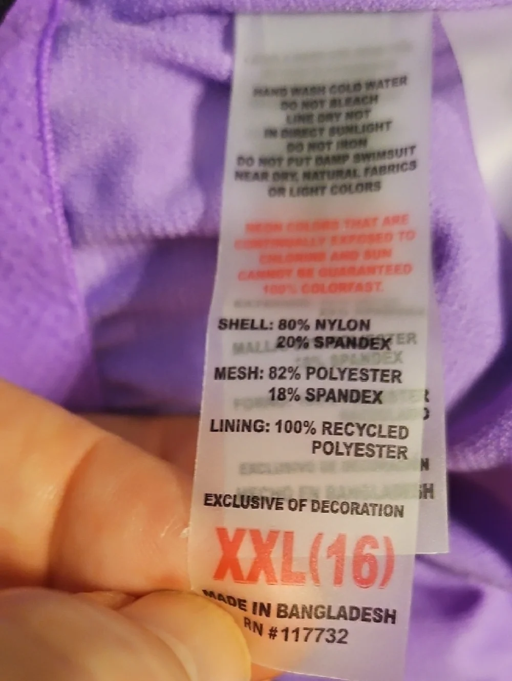 ZeroXposur Striped One-Piece Swimsuit in Orange, Pink & Purple - Picture 10 of 12